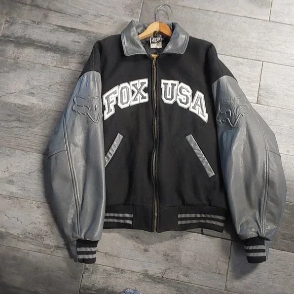 ジャケット・アウター FOXRACING Logo Embroidery Jersey Blouson mens fox racing jacket products for sale | eBay